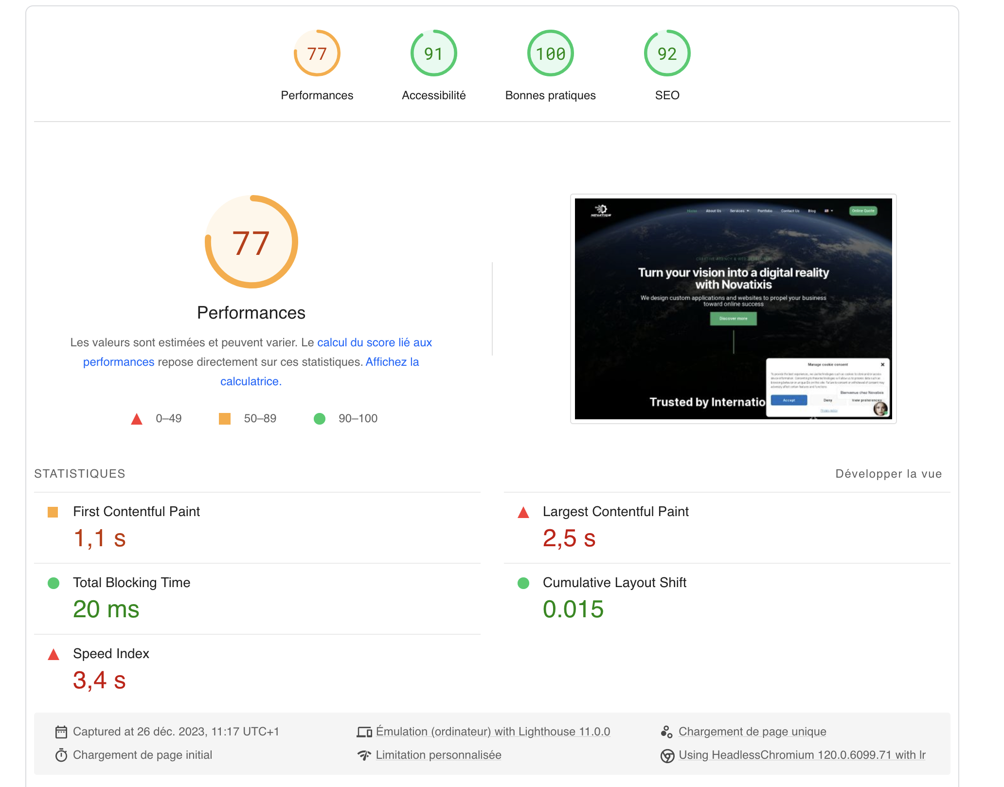 Pagespeed Insight de Google